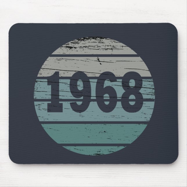 geboren 1968 Vintager Geburtstag Mousepad (Vorne)
