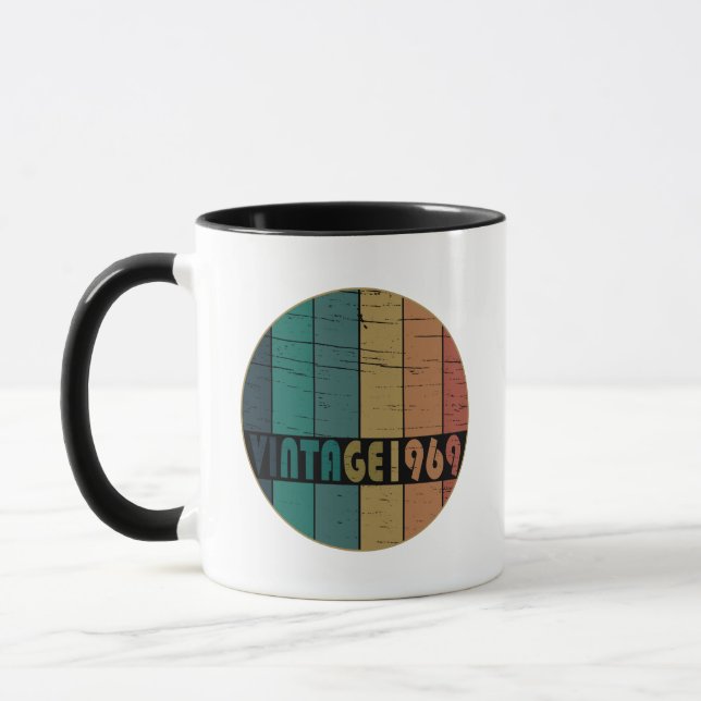 Geboren 1969 Vintage Geburtstagsgeschenke Tasse (Links)