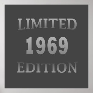 geboren 1969 Vintager Geburtstag Poster