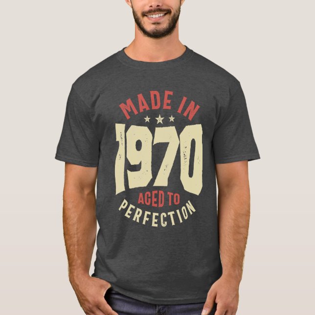 Geboren 1970 53. Geburtstag T-Shirt (Vorderseite)