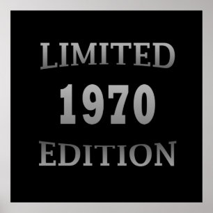 Geboren 1970 Geburtstag in limitierter Auflage Poster