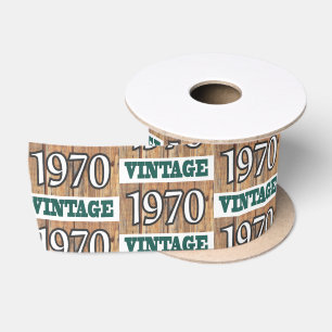 Geboren 1970 satinband