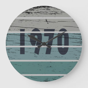 Geboren 1970 Vintage Geburtstagsgeschenke Große Wanduhr