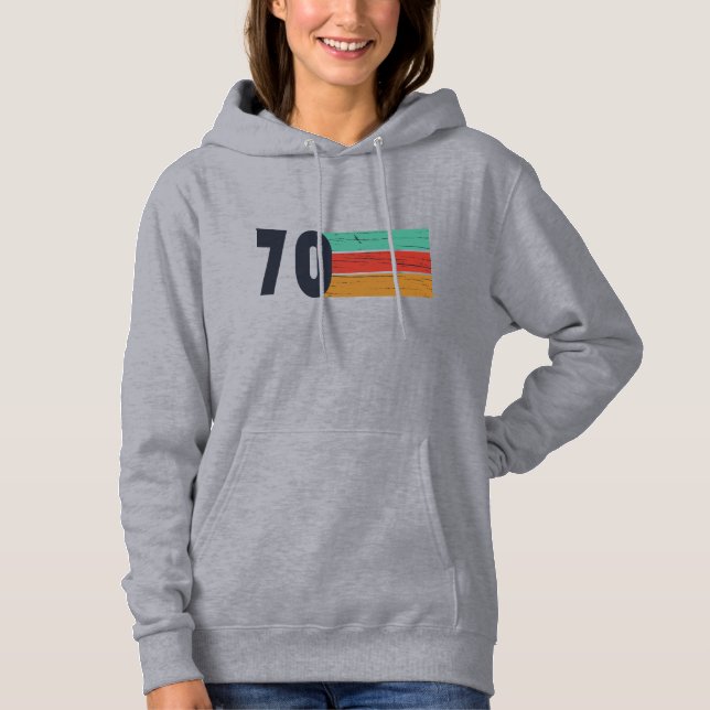 Geboren 1970 Vintage Geburtstagsgeschenke Hoodie (Vorderseite)
