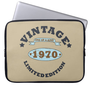 Geboren 1970 Vintage Geburtstagsgeschenke Laptopschutzhülle