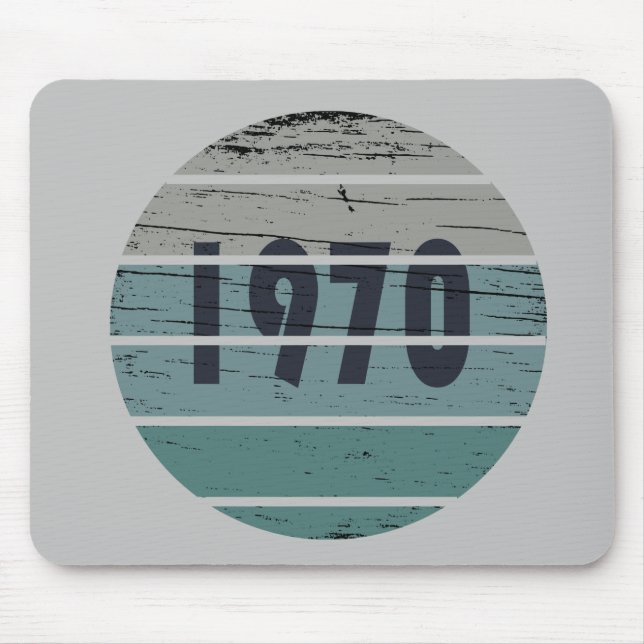 Geboren 1970 Vintage Geburtstagsgeschenke Mousepad (Vorne)