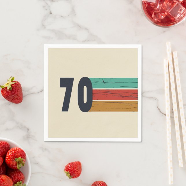 Geboren 1970 Vintager Geburtstag Serviette (Beispiel)