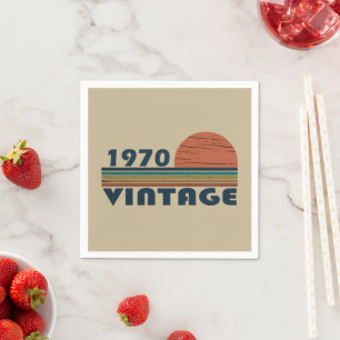 Geboren 1970 Vintager Geburtstag Serviette