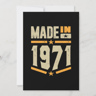 Geboren 1971 Geburtstagsgeschenk Dankeskarte