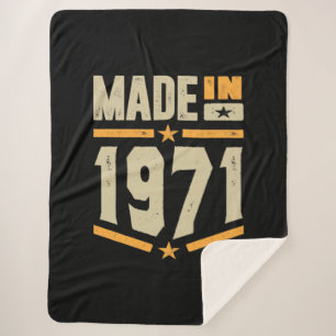 Geboren 1971 Geburtstagsgeschenk Sherpadecke