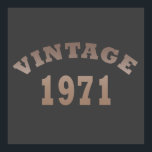 geboren 1971 Vintager Geburtstag Poster<br><div class="desc">Mit dieser limitierten Auflage des originalen, modernen Geburtstagsgrafiks mit phantastischer Typografie-Schriftart-Schrift können Sie Ihrem Kleiderschrank etwas Originalität verleihen. Es ist eine großartige Geschenkidee für Männer, Frauen, Ehemann, Ehefrau und einen Freund, der dieses einzigartige Kunstwerk Liebe geben wird. Das beste und lustigste Urlaubsprojekt für Ihr Party zum Geburtstag. Sie werden in...</div>