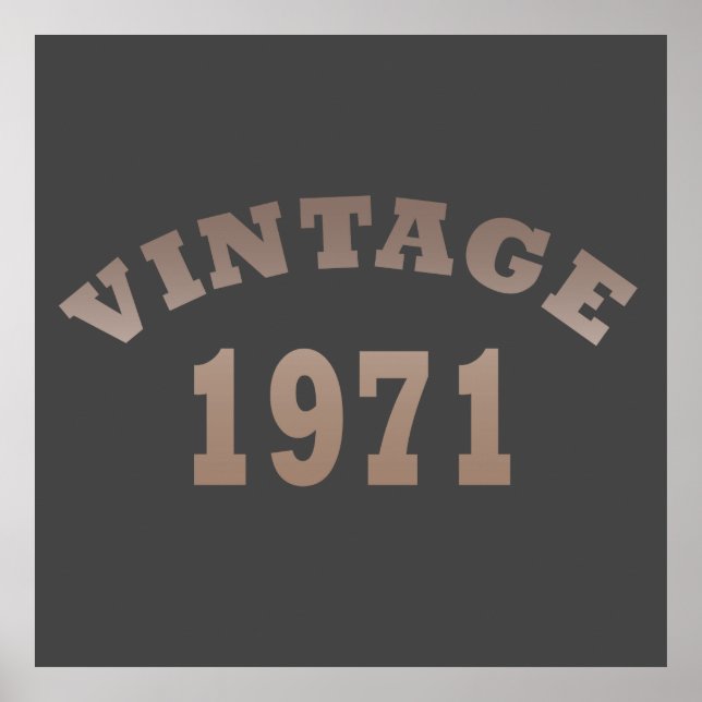 geboren 1971 Vintager Geburtstag Poster (Vorne)