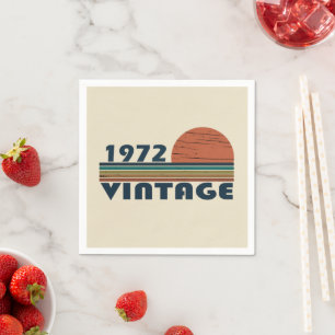 geboren 1972 Vintager Geburtstag Serviette