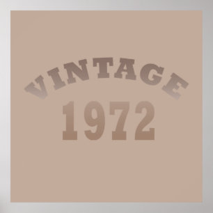 Geboren 1972 Vintager Klassiker Poster