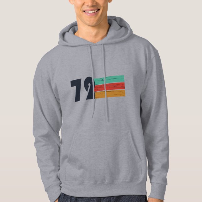 geboren 1972 Vintages Geburtstagsgeschenk Hoodie (Vorderseite)