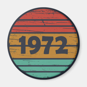 Geboren 1972 Vintages Geburtstagsgeschenk Magnet