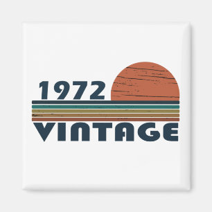 Geboren 1972 Vintages Geburtstagsgeschenk Magnet