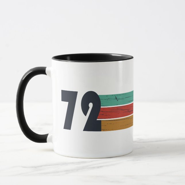 geboren 1972 Vintages Geburtstagsgeschenk Tasse (Links)
