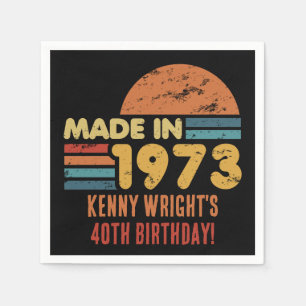 Geboren 1973 50. Geburtstag Serviette