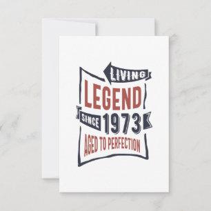 Geboren 1973 Geburtstag RSVP Karte