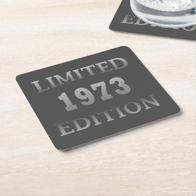geboren 1973 Geburtstagsgeschenk Rechteckiger Pappuntersetzer (angewinkelt)