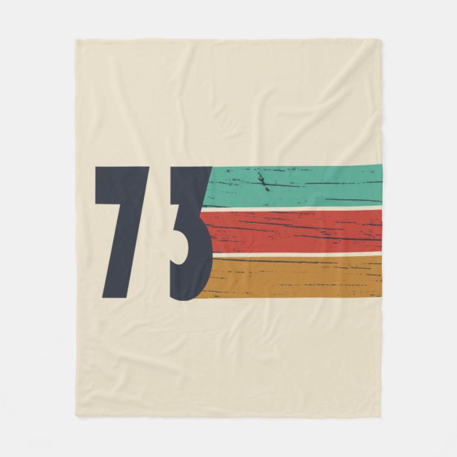 Geboren 1973 Vintage Geburtstagsgeschenke Fleecedecke (Vorderseite)