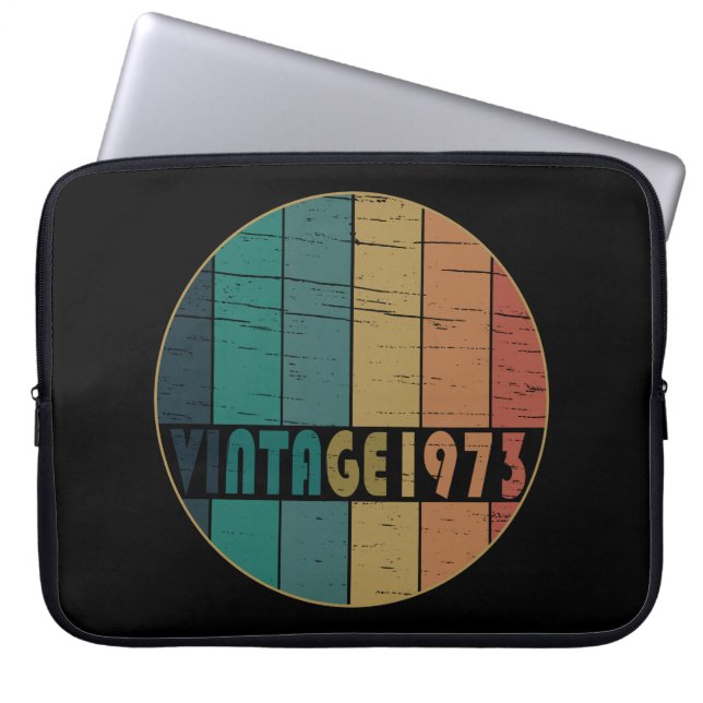 geboren 1973 Vintage Geburtstagsgeschenke Laptopschutzhülle (Vorderseite)