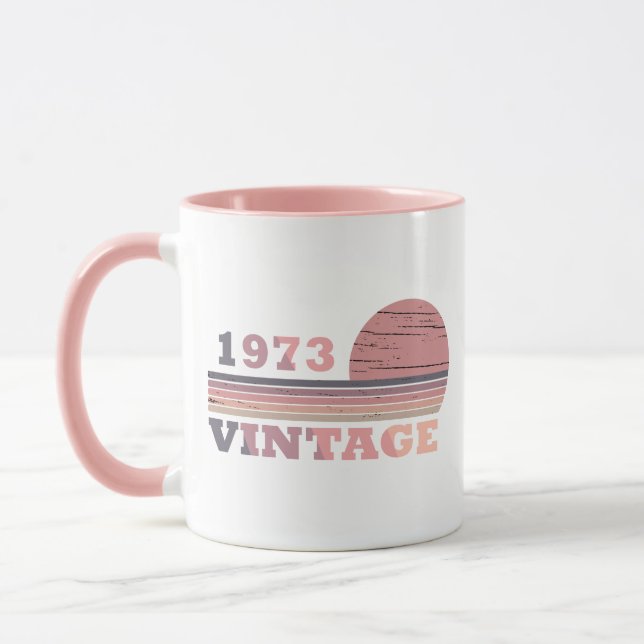 geboren 1973 Vintage Geburtstagsgeschenke Tasse (Links)