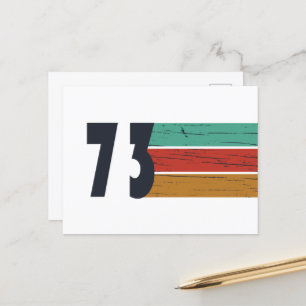 geboren 1973 Vintager Geburtstag Feiertagspostkarte