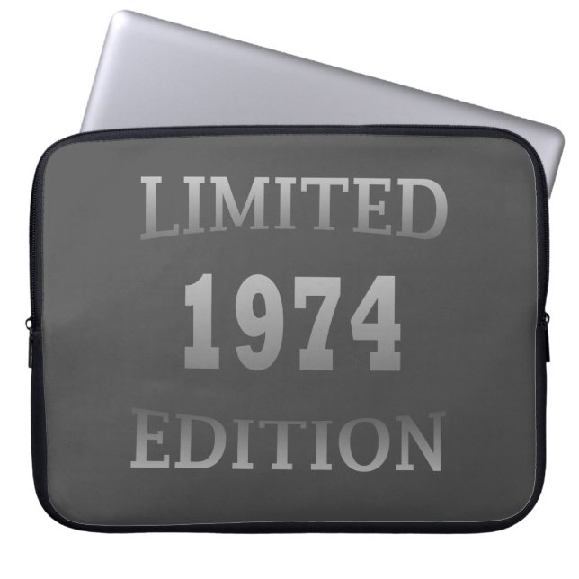 Geboren 1974 Geburtstagsgeschenk Laptopschutzhülle (Vorderseite)