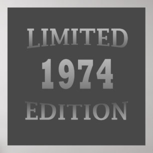 Geboren 1974 Geburtstagsparty Poster