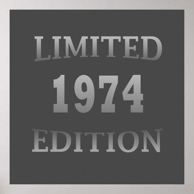 Geboren 1974 Geburtstagsparty Poster (Vorne)