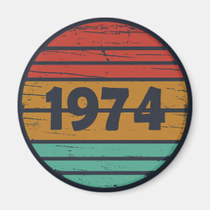 Geboren 1974 Vintage Geburtstagsparty Magnet