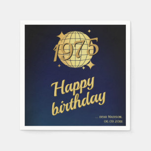 Geboren 1975 50. Geburtstag Serviette