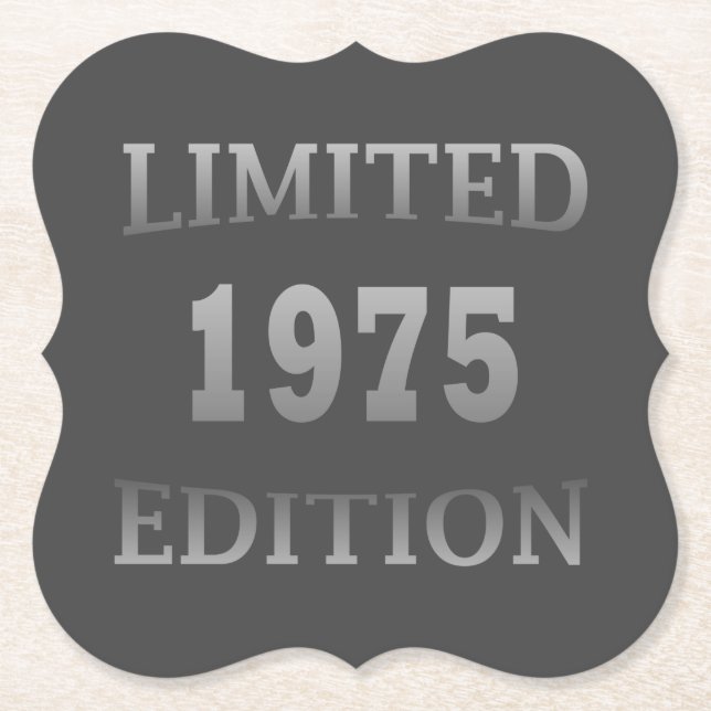 Geboren 1975 50. Geburtstagsparty Untersetzer (Vorderseite)