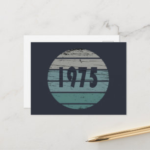 Geboren 1975 Vintage 50. Geburtstagsparty Feiertagspostkarte