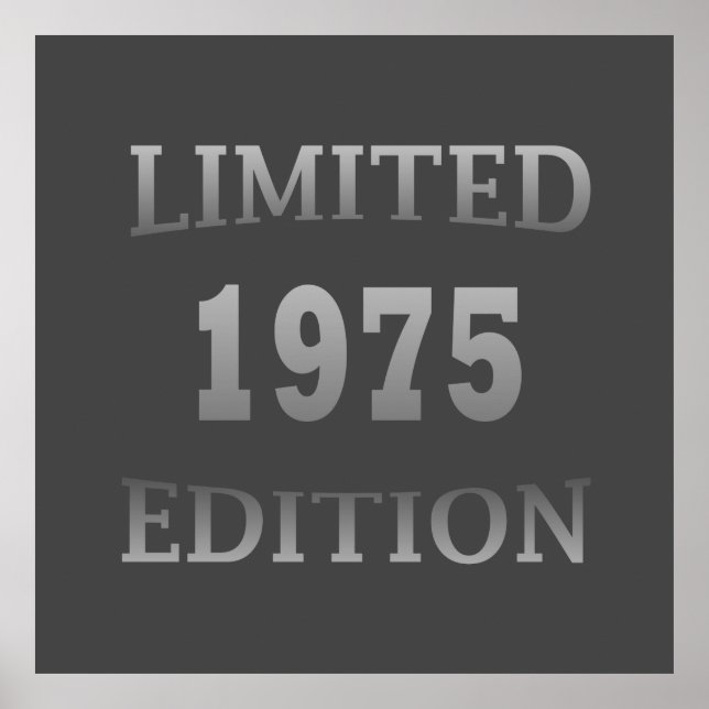 Geboren 1975 Vintager Geburtstag Poster (Vorne)