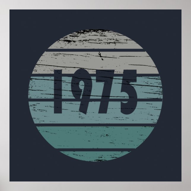geboren 1975 Vintager Geburtstag Poster (Vorne)