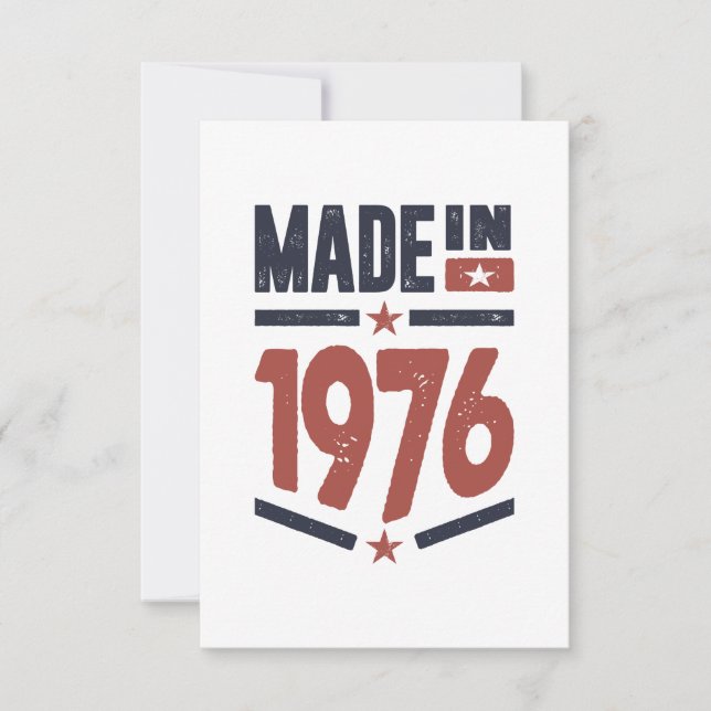 Geboren 1976 Geburtstag RSVP Karte (Vorderseite)