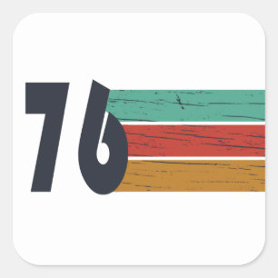 Geboren 1976 Vintage 50. Geburtstagsfeier Quadratischer Aufkleber