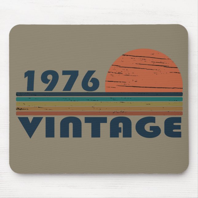 Geboren 1976 Vintage Geburtstagsgeschenke Mousepad (Vorne)