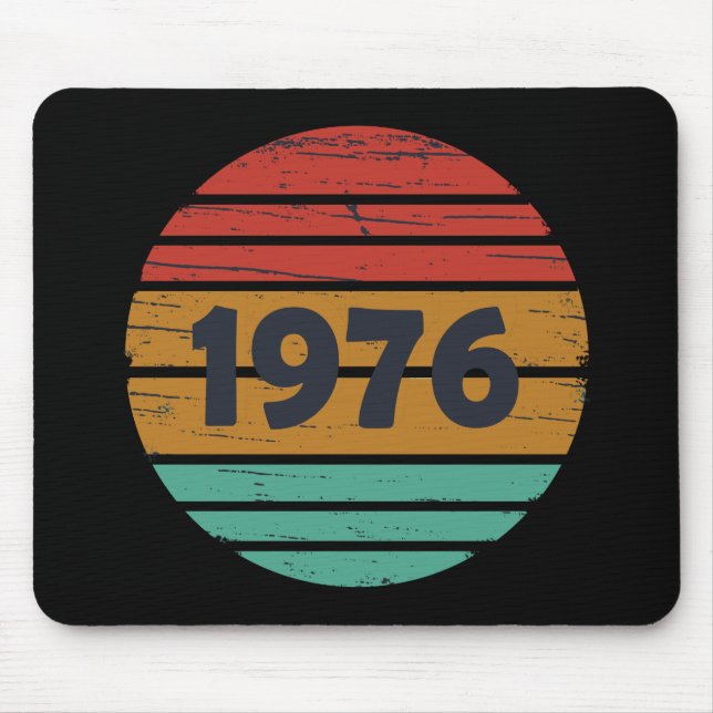 Geboren 1976 Vintage Geburtstagsgeschenke Mousepad (Vorne)