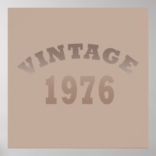 Geboren 1976 Vintager Geburtstag Poster (Vorne)