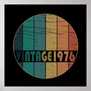 Geboren 1976 Vintager Geburtstag Poster