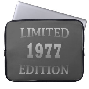 Geboren 1977 Geburtstagsausgabe Laptopschutzhülle