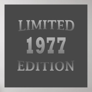 Geboren 1977 Geburtstagsausgabe Poster