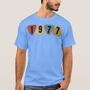 Geboren 1977 Gitarrist Plektrum Music Birthday T-Shirt