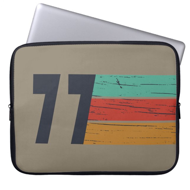 Geboren 1977 Vintage Geburtstagsgeschenke Laptopschutzhülle (Vorderseite)