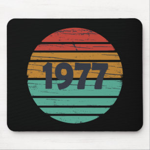 Geboren 1977 Vintage Geburtstagsgeschenke Mousepad