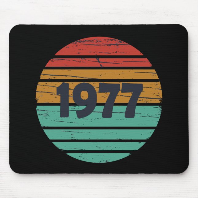 Geboren 1977 Vintage Geburtstagsgeschenke Mousepad (Vorne)